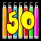 Preview: 50 Jumbo Knicklichter Farbenmix