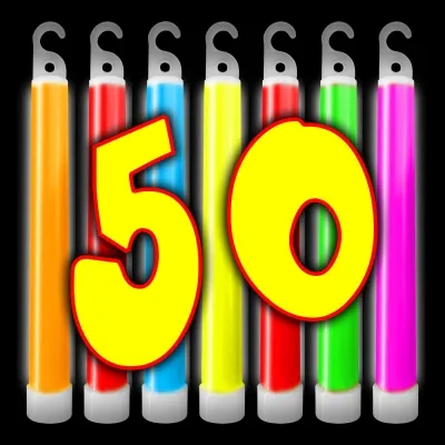 50 Jumbo Knicklichter Farbenmix