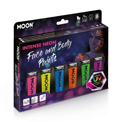 UV Body Paint Set mit 6 Farben