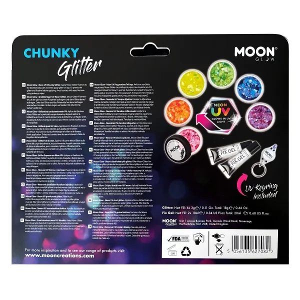Chunky Glitter Rückseite