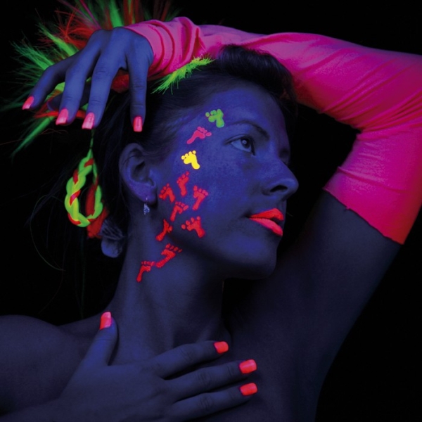 Sparset: UV Neon Körperfarben 7x 12ml