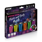 UV Body Paint Set mit 6 Farben